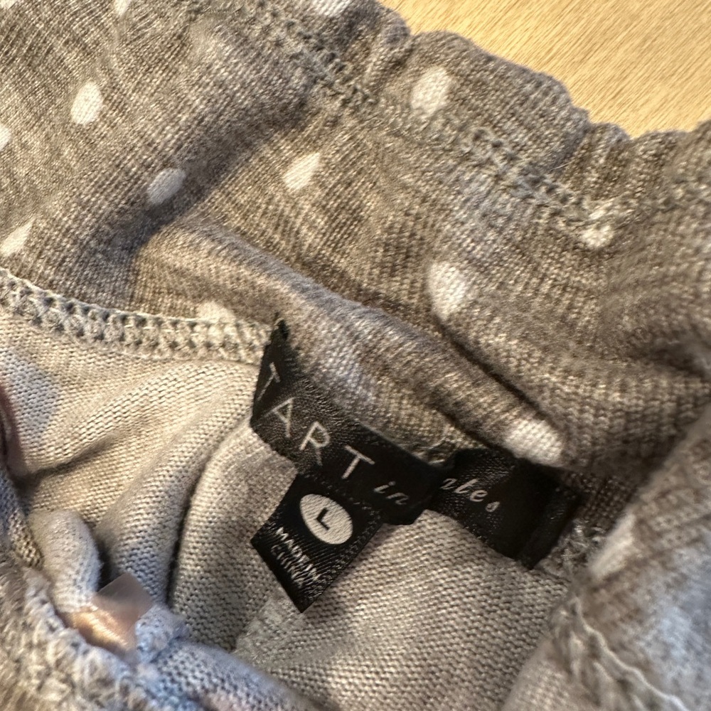Tart Gray Polka Dot Pajama Pants